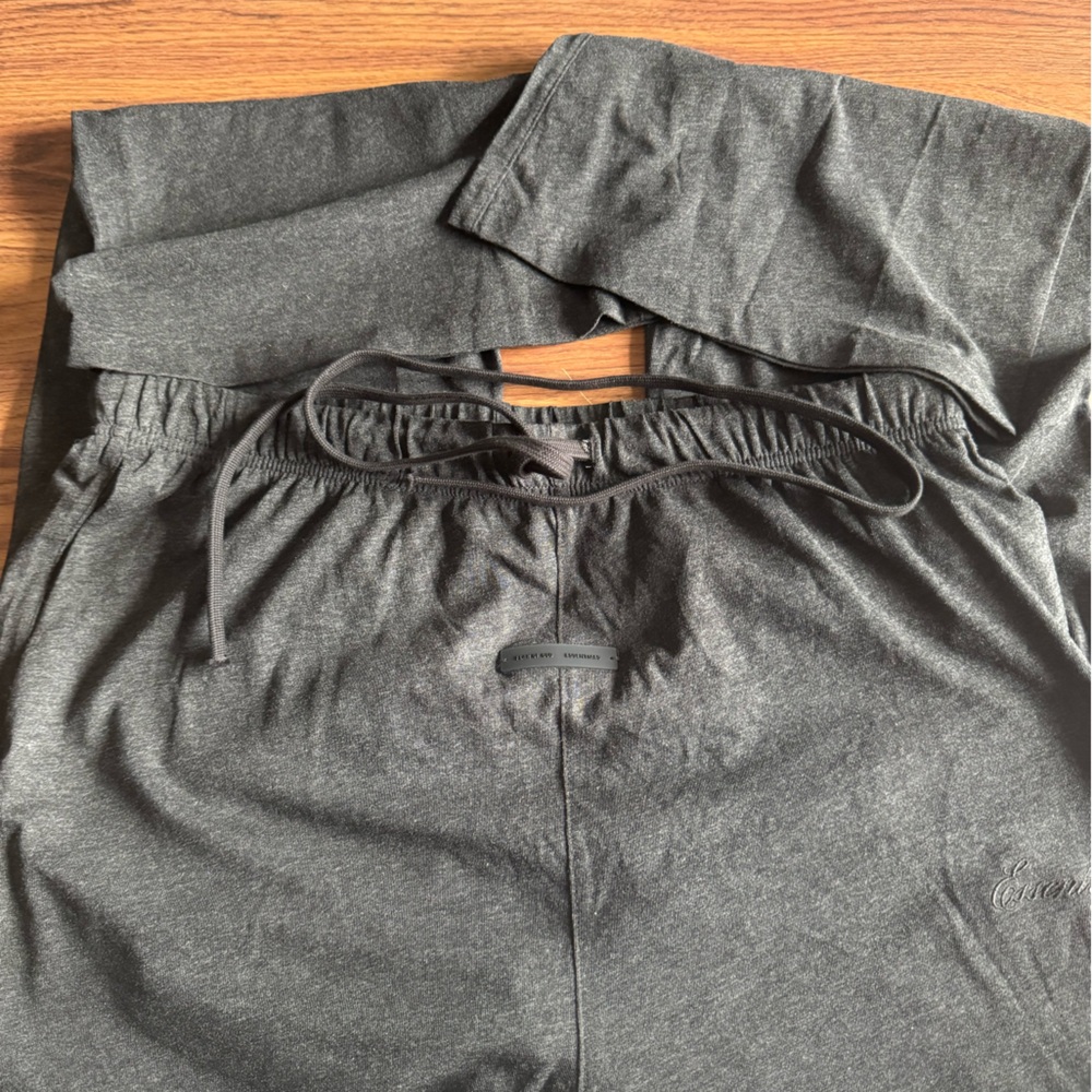 Gray Drawstring Sweatpants